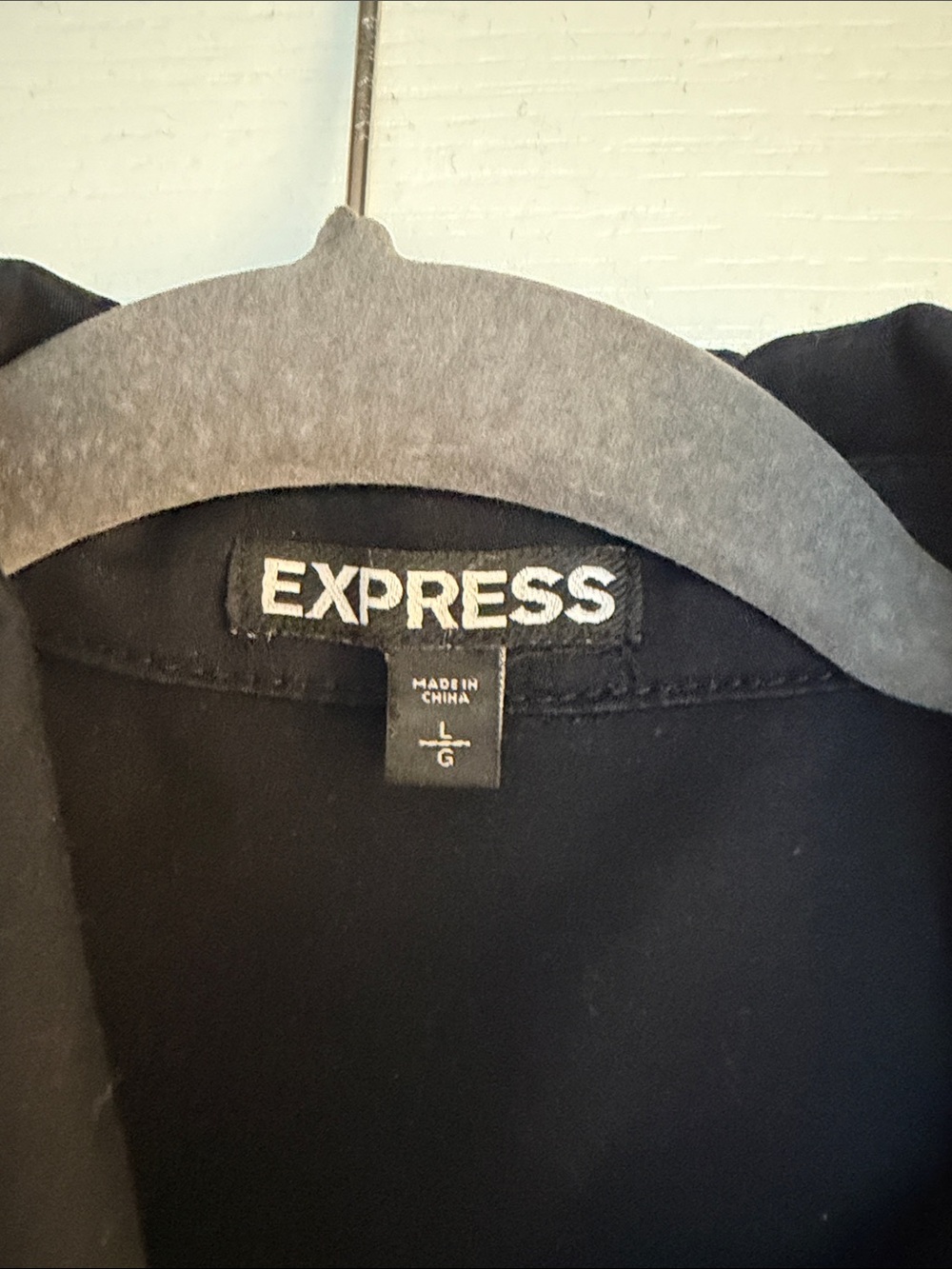 Express Black Utility Button-Front Jacket - Picture 2 of 2